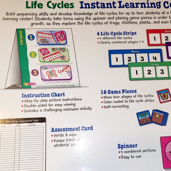 "Lakeshore Instant Learning Center -Life Cycles"- (Brand-New) (Plastic-Wrapped) - Picture 5 of 8